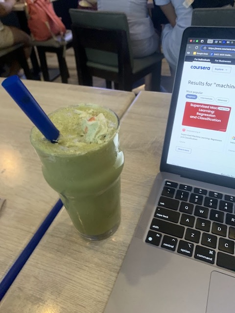 Matcha and a machine-learning course