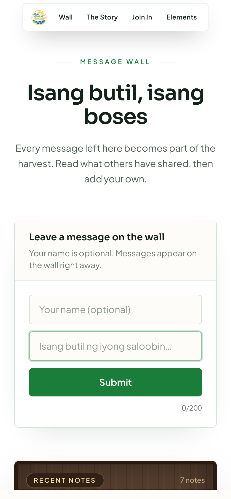 Leave a message