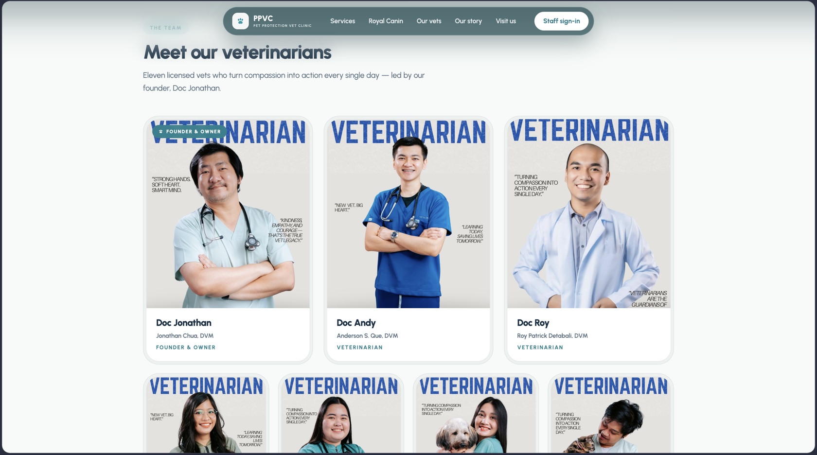 Meet our vets