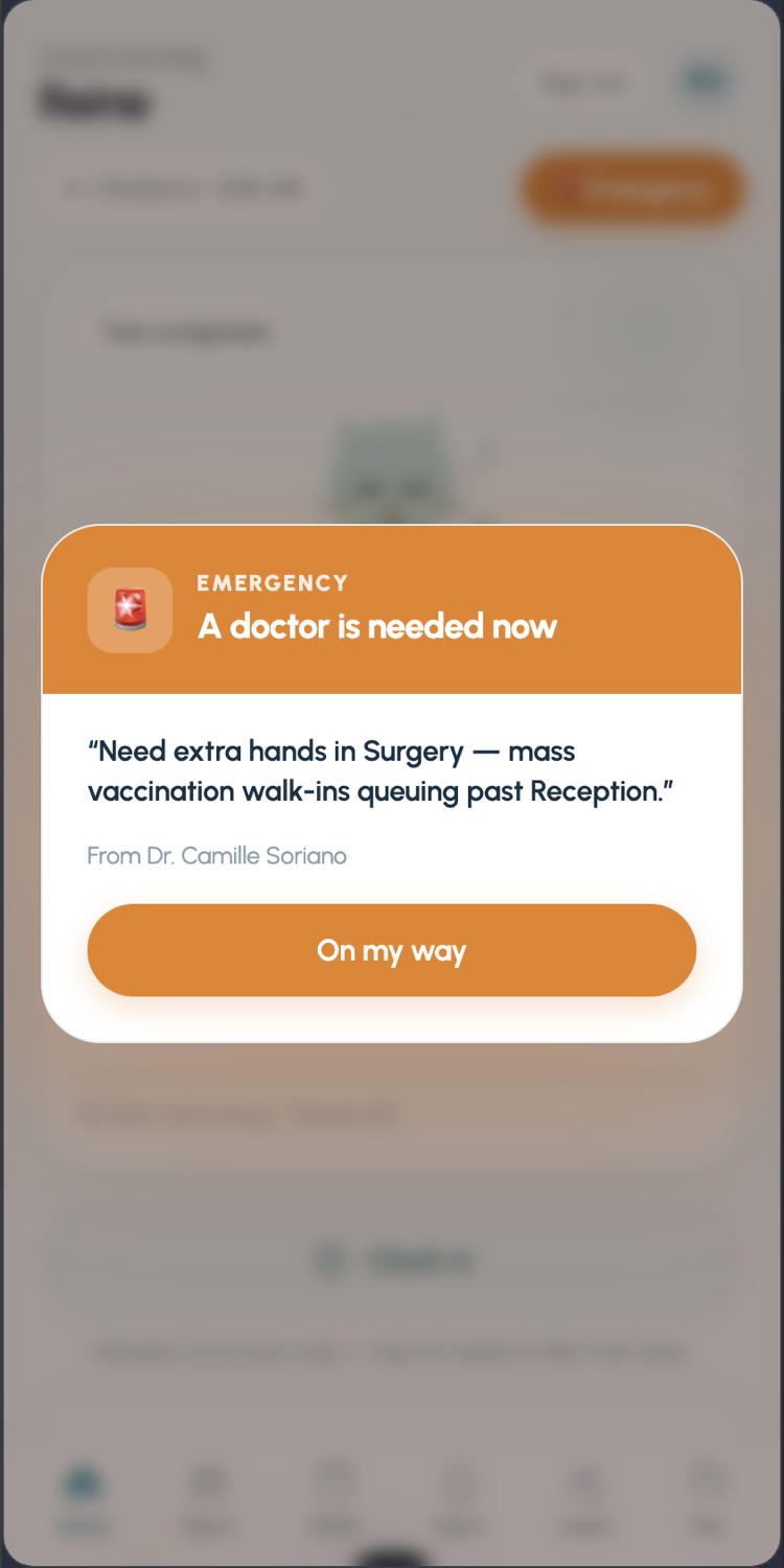 Emergency nudge